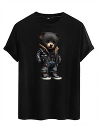 RMK T-Shirt Herren Teddy Bear Braun/Schwarz