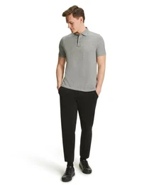 Poloshirt (1-tlg) mit Leinenanteil