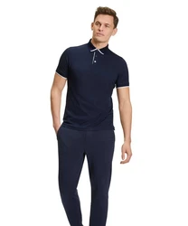 FALKE Poloshirt Dunkelblau/Hellblau/Blau