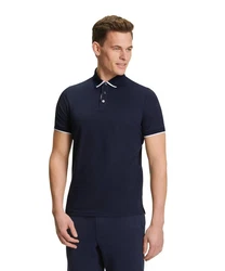 FALKE Poloshirt Dunkelblau/Hellblau/Blau
