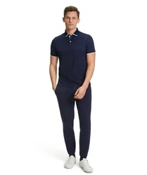 FALKE Poloshirt Dunkelblau/Hellblau/Blau