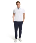 FALKE Poloshirt Creme/Weiß/Dunkelblau/Hellblau
