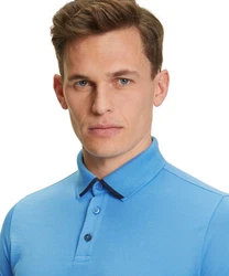 FALKE Poloshirt Dunkelblau/Blau/Hellblau