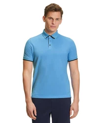 FALKE Poloshirt Dunkelblau/Blau/Hellblau