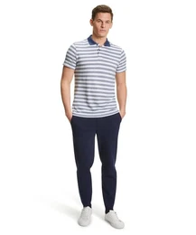 Poloshirt (1-tlg) mit Leinenanteil