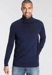 AJC Rollkragenpullover Dunkelblau