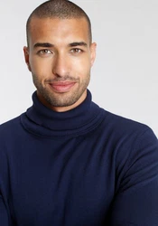 AJC Rollkragenpullover Dunkelblau