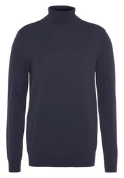 Rollkragenpullover mit Rollkragen aus Rippstrick