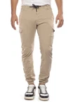 Le Temps Des Cerises Slim-fit Jeans Used-Look Khaki/Beige