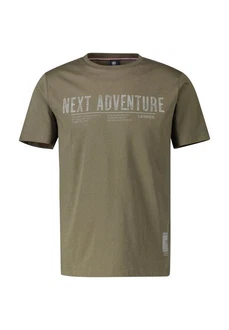 LERROS T-Shirt *Next Adventure* Dunkelgrün/Khaki