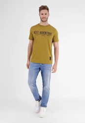LERROS T-Shirt *Next Adventure* Khaki/Dunkelgrün/Gelb