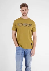 LERROS T-Shirt *Next Adventure* Khaki/Dunkelgrün/Gelb