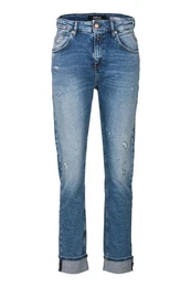 Boyfriend-Jeans 10.5 OZ DARK INDIGO SUPER STRETCH DENIM