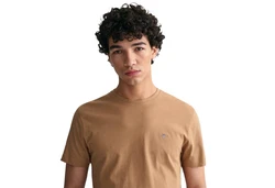 Gant T-Shirt SHIELD Regular Fit Khaki/Braun/Beige