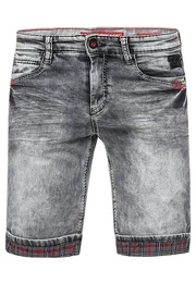 Shorts Karsley mit kariertem Umschlag