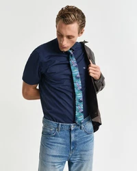 Gant Kurzarmhemd Regular Fit Popeline Hemd blau (marine)
