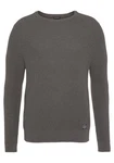 Bruno Banani Rundhalspullover Dunkelgrau/Grau/Khaki/Braun