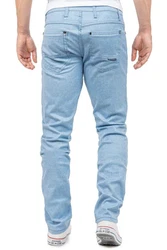 Cipo & Baxx Stoffhose Elegante Hose BA-CD840 Blau