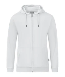 Jako Sweatjacke Organic Kapuzenjacke Grau/Weiß/Creme/Hellgrau