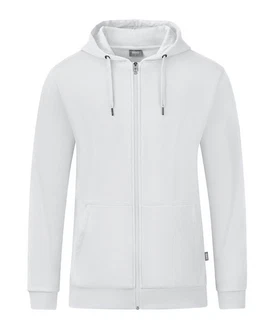 Jako Sweatjacke Organic Kapuzenjacke Grau/Weiß/Creme/Hellgrau
