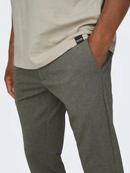 ONLY & SONS Chinohose ONSMARK SLIM HERRINGBONE PANT NOOS Dunkelgrün/Khaki