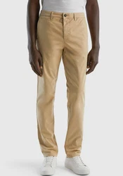 United Colors of Benetton Chinohose im klassischen Look Khaki/Beige