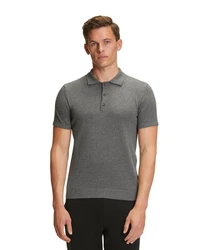 FALKE Poloshirt aus Bio-Baumwolle Dunkelgrau/Hellgrau/Grau/Khaki