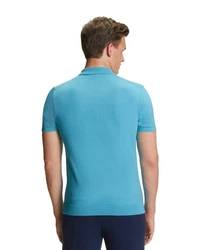 FALKE Poloshirt aus Bio-Baumwolle Blau/Dunkelblau/Hellblau