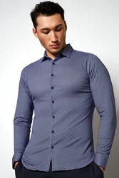 DESOTO Businesshemd Dunkelblau/Hellblau/Blau