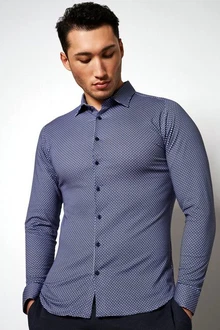 DESOTO Businesshemd Dunkelblau/Hellblau/Blau DESOTO Businesshemd Dunkelblau/Hellblau/Blau