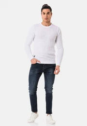 Strickpullover mit ansprechender Struktur