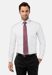 Vincenzo Boretti Businesshemd Rot/Weiß