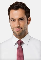 Vincenzo Boretti Businesshemd Rot/Weiß