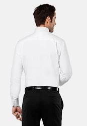Vincenzo Boretti Businesshemd gerader Schnitt Weiß/Creme/Blau/Hellblau