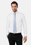 Vincenzo Boretti Businesshemd gerader Schnitt Weiß/Creme/Blau/Hellblau