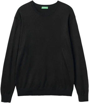 United Colors of Benetton Rundhalspullover im Look Schwarz