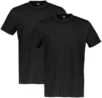 LERROS T-Shirt Kurzarmshirt Doppelpack Regular Fit