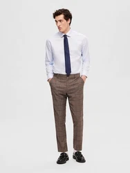 SELECTED HOMME Langarmhemd SLHREGDUKE-NON IRON SHIRT LS Hellblau/Blau