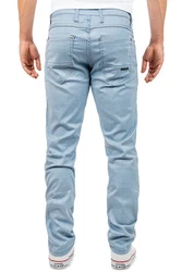 Cipo & Baxx Stoffhose Elegante Hose BA-CD841 Weiß/Hellblau