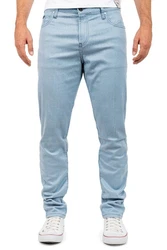 Cipo & Baxx Stoffhose Elegante Hose BA-CD841 Weiß/Hellblau