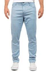 Cipo & Baxx Stoffhose Elegante Hose BA-CD841 Weiß/Hellblau