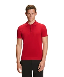 FALKE Poloshirt aus Bio-Baumwolle Rot/Dunkelrot