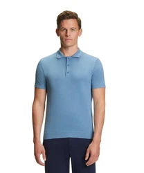 FALKE Poloshirt aus Bio-Baumwolle Blau/Hellblau/Dunkelblau