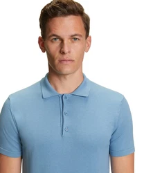 FALKE Poloshirt aus Bio-Baumwolle Blau/Hellblau/Dunkelblau
