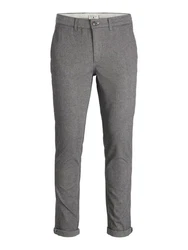 JACK & JONES Chinohose 'JJMarco' JPSTMarco JJFury Hellgrau/Grau/Dunkelgrau
