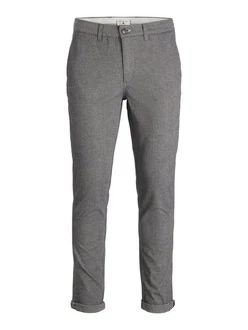 JACK & JONES Chinohose 'JJMarco' JPSTMarco JJFury Hellgrau/Grau/Dunkelgrau