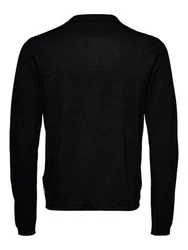 ONLY & SONS Polokragenpullover ONSWYLER LIFE REG 14 LS POLO KNIT Schwarz