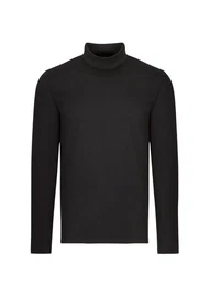 Longsleeve Langarm Shirt mit Stehkragen (1-tlg)