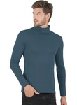 Trigema Rollkragenshirt Türkis/Blau/Dunkelblau/Grau/Hellblau