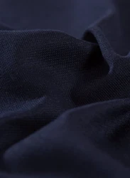 Trigema Rollkragenshirt Dunkelblau/Schwarz